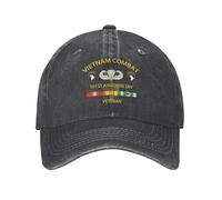 Mens Cap Vietnam Combat Veteran W 101St DIV SSI Fashion Dad Cap Outdoor Hats For Shopping Gym Men Casuales Sombrero Ligera Gorra Dad para Adulto Golf Aire Libre
