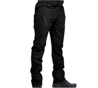 Mens Cargo Work Pants for Men Straight Leg Multi Pocket Utility Trousers (Black,6XL)