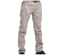 Mens Cargo Work Pants for Men Straight Leg Multi Pocket Utility Trousers (Khaki,4XL)