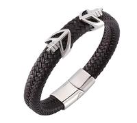Men's Charm Bracelet, Bracelets, Arrow, Men's Bracelet, Stainless Steel, Wrist Chain, Stainless Steel with Magnetic Clasp, Length 18.5 cm, Faux, Without Zirconia