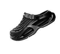 Men's Clogs Breathable Lightweight EVA Slip On Water Shoes Arch Support Outdoor Garden Beach Shoes for Men Style Comfort Clogs (Black,45)