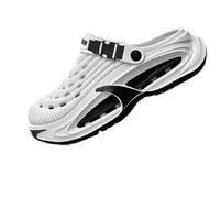 Men's Clogs Breathable Lightweight EVA Slip On Water Shoes Arch Support Outdoor Garden Beach Shoes for Men Style Comfort Clogs (White,36)