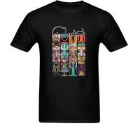 Men's Clutch Band Logo Hard Rock Short Sleeves T Shirt Black XXL