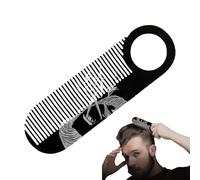 Mens Combs - Bigote Combs | Peine de bigote de diente fino | Cepillo de bigote de bolsillo plegable de acero inoxidable, peine de techo fino antiestático para hombres, cepillo de detalle de cabello er