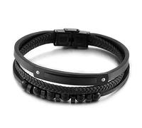 Men's Couple Bracelet, Bracelet, Men's 2 Layers Dog Bracelets, Cool Wrist Chain, Stainless Steel with Safety Clasp