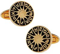 Mens Cufflinks Elegant Style Cuff Cufflinks 12 Constellation Astrolor Begoholden Cufflinks Fashion Men's French Shirt Accessories Retro Business Cufflinks Clothing Accessories