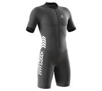 Men's Cycling Skinsuit Gel Padded,Triathlon Suit Men’s - Quick Dry, Breathable, Trisuit for Swimming, Cycling, Running, Duathlon (Negro,XS)