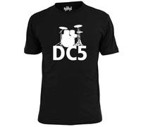 Mens DC5 Rock T Shirt Dave Clark 5 60's RetroBlackM