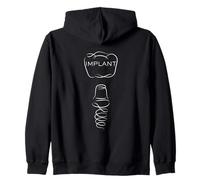 Mens Dental Implant Tooth Implant Sudadera con Capucha
