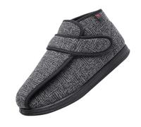 Men's Diabetic Shoes Lightweight Adjustable Wide Width Closure,Scarpe da passeggio regolabili in Memory Foam per anziani con artrite,Edema,piedi gonfi e pollice valgogrey-42