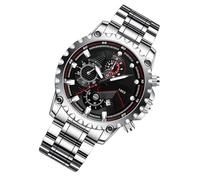 Men's Dress Watch with Big Face Analog Display, Stainless Steel Luminous Timing Tool, Waterproof Watch for Business and Leisure, Stylish and Durable Clock for Everyday Wear