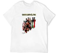 Men's Earth Wind & Fire Art Logo Fashion Short Sleeve Cool T Shirt White L