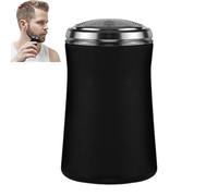 Men's Electric Shaver, Mini Pocket Razor, USB Beard Trimmer, Rotary Blade System, Cordless Operations, Painless Dry Shaving, Perfect for Face, Travel, Grooming Routine, Black Finish