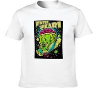 Men's Enter Shikari Brain Cartoon Head Band Merch Cotton T Shirt White 3XL
