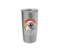 Mens Every Snack You Make Retro Vintage Great Pyrenees Lover Vaso térmico de acero inoxidable de doble pared