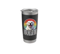 Mens Every Snack You Make Retro Vintage Great Pyrenees Lover Vaso térmico de acero inoxidable de doble pared