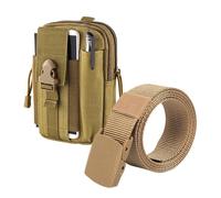 Mens Fanny Pack, Waterproof Waist Bag, Large Capacity Belt Pouch, Durable Oxford Phone Case, Travel Utility Bag for Smartphone, Tools, Wallet, Outdoor Use, 6.89x4.72x2.36 Inches