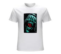 Men's Fashion 2000Ad Judge Death T-Shirt Fashion Retro Clothing Round Neck Tops Tees White XXL
