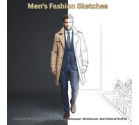 Men's Fashion Sketches: Modern Adult Coloring Book Featuring Menswear, Streetwear, and Cultural Outfits