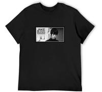 Men's Fashion T Shirts Jake Bugg Framed Image Twin Needle Sleeves and Hem Black XXL