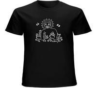 Men's Fashion T Shirts Larry Levan Birthday Party New York City Paradise Garage NYC Disco DJ Crew Neck Tees Tops Black L