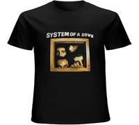 Men's Feel Soft Vintage System of A Down 9039s T-Shirt Dimensions Below One of One SOAD tee Black XXL