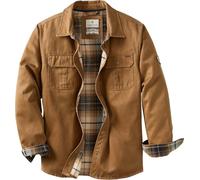 Legendary Whitetails Journeyman - Chaqueta Tipo Camisa para Hombre, con Forro de Franela, Resistente al Agua, Ropa de otoño Resistente, Cebada, Large