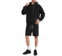 Mens Fleece Short Sets 2 Piece Outfits Warm and Fuzzy,Men Fuzzy Shorts Sets
