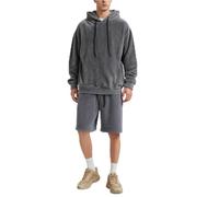 Mens Fleece Short Sets 2 Piece Outfits Warm and Fuzzy,Men Fuzzy Shorts Sets