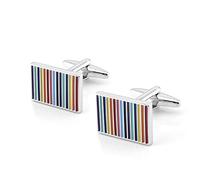 Men's French Shirt Cufflinks Colorful Striped Cufflinks Antioxidant and Durable Cufflinks