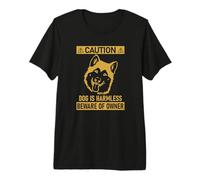 Mens Funny Beware Owner Dog Harmless Alaskan Malamute Lover Camiseta Premium