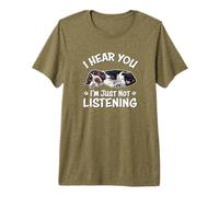 Mens Funny Hear You Not Listening Bluetick Coonhound Lover Camiseta Premium