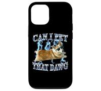 Mens Funny Heavy Metal Can I Pet That Dawg Corgi Dog Lover Carcasa para iPhone 12/12 Pro