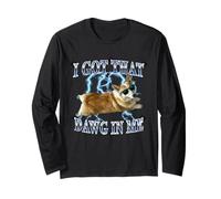 Mens Funny Heavy Metal Got That Dawg In Me Corgi Dog Lover Manga Larga