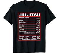 Men's Funny Jiu Jitsu Nutrition Facts BJJ Fighter Gift tee S-3XL T-Shirt Balck T-Shirt Black M
