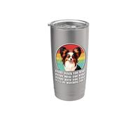 Mens Funny Retro Vintage Every Snack You Make Papillon Lover Vaso térmico de acero inoxidable de doble pared