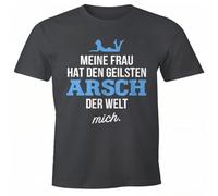 Mens Funny Saying T-Shirt My Wife Has The Hottest Arsh in The World