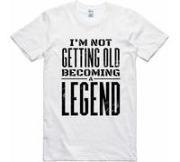 Mens Funny Slogan T-Shirt Legend Dad Fathers Day Birthday tee T-Shirt White S