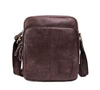 Men's Genuine Leather Shoulder Sling Bag Casual Vintage Scrub Men Bag