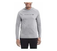 Men's Grey Performance Athletic Fit Hoody With Raglan Sleeves(Medium)
