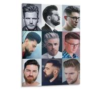 Men's Haircut Styles Poster Business Casual Look Canvas Art