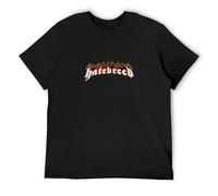Mens Hatebreed Band Logo T-Shirt Fashion Retro Clothing Round Neck Short Sleeves Black S