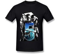 Men's Hawaii Five 0 Round Collar T Shirt O-Neck Funny tee Short Sleeve Black XL