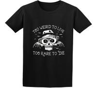 Men's Hunter Thompson Too Weird to Live Fear and Loathing in Las Vegas Cotton T Shirt Black S