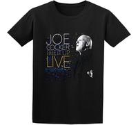 Men's Joe Cocker Fire It Up Live Cotton T Shirt Black S