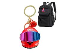 Mens Keychain Mini Light-Up Cool - Metal Keyring Bag Pendant Motorcycle | Motorcycle Helmet Keyring for Fathers Husbands Boyfriends | Car Lovers Outdoor Mens Keychain Mini Light-Up Cool Metal Keyring