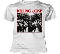 Men's Killing Joke Pope White T-Shirt Student City Style Atmosphere Sports T-Shirt White S