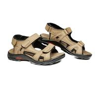 Mens Leather Sandals Walking Hiking Sandals Sports Outdoor Sandals Comfortable Soft Summer Beach Shoes