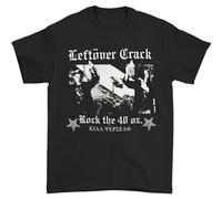 Men's Leftover Crack Men's Rock The 40 Oz T-Shirt Small T-Shirt Balck Unisex 100% Cotton Short-Sleeve T-Shirts Black XL
