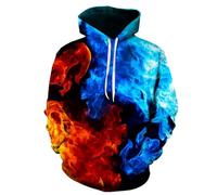 Men's Long Sleeve Sweatshirt Youth Personality Trend Pullover 3D Digital Printing Casual Fashion Hoodie LL-03 3XL